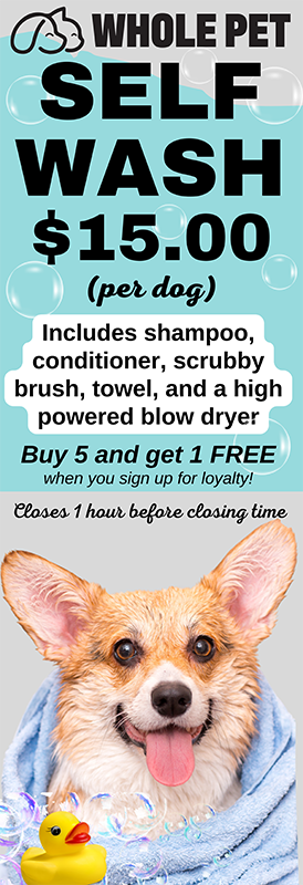 WHOLE PET SELF WASH BANNER